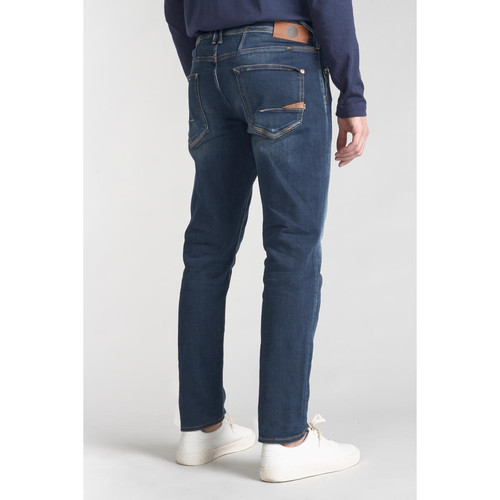 Jeans ajusté 600/17, longueur 34 bleu en coton Max Le Temps des Cerises