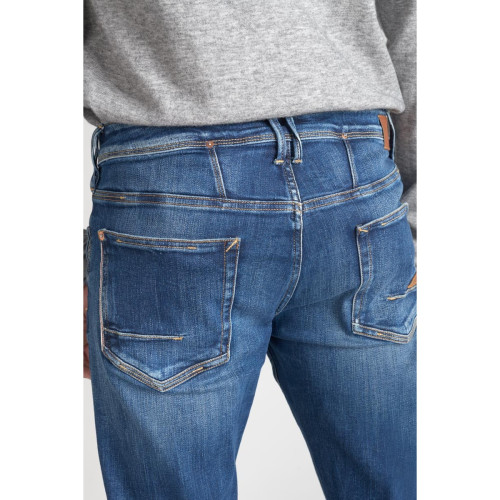 Jeans ajusté 600/17, longueur 34 bleu en coton Otto Le Temps des Cerises