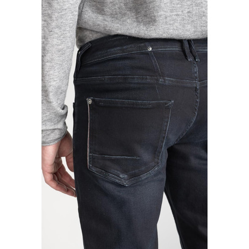 Jeans ajusté 600/17, longueur 34 bleu en coton Ivan Le Temps des Cerises LES ESSENTIELS HOMME