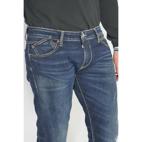 Jeans regular, droit 800/12, longueur 34 bleu en coton Oscar Jean homme