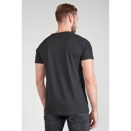 Tee-Shirt VEK noir en coton T-shirt / Polo homme