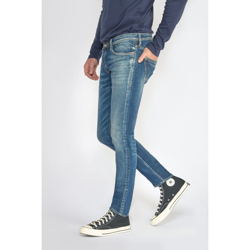 Jeans ajusté stretch 700/11, longueur 33 bleu en coton Dylan Jean homme