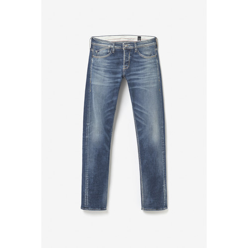 Jeans ajusté stretch 700/11, longueur 33 bleu en coton Dylan Le Temps des Cerises