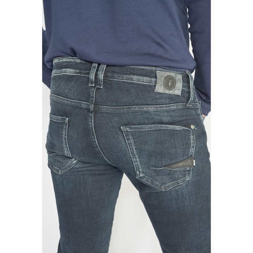 Jeans Power skinny 7/8ème  bleu-noir N°1 en coton Le Temps des Cerises LES ESSENTIELS HOMME