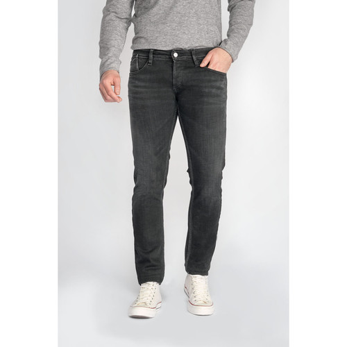 Jeans Basic 700/11 adjusted  noir N°1 en coton Le Temps des Cerises LES ESSENTIELS HOMME