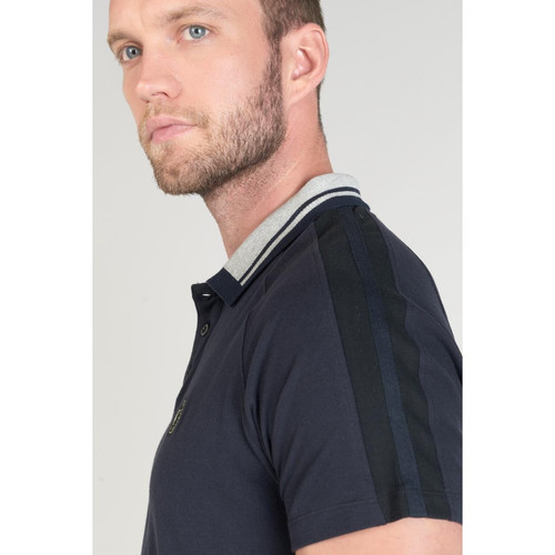 Polo RAMEL bleu en coton T-shirt / Polo homme