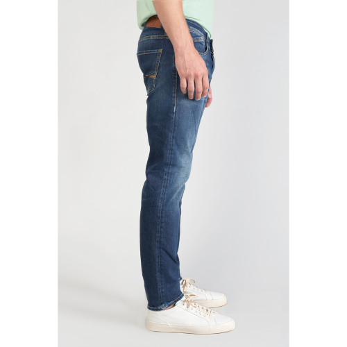Le Temps des Cerises - Jeans ajusté stretch 700/11, longueur 34 bleu en coton Dean - Le Temps des Cerises pour homme