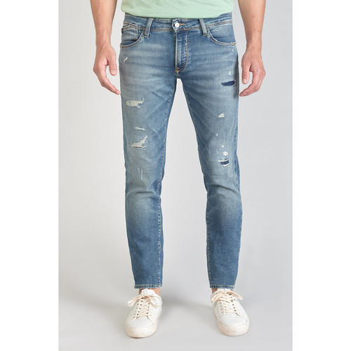 Le Temps des Cerises - Jeans ajusté BLUE JOGG 700/11, longueur 34 bleu en coton Chad - Jeans Slim Homme