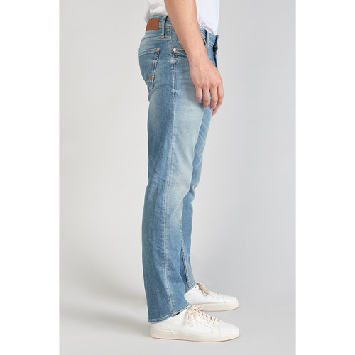 Jeans regular, droit 800/12, longueur 34 bleu en coton Beau Le Temps des Cerises LES ESSENTIELS HOMME