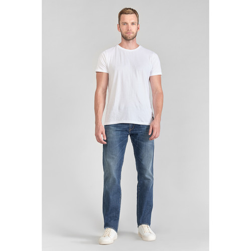 Le Temps des Cerises - Jeans regular, droit 800/12, longueur 34 bleu en coton Blaine - Vêtement homme