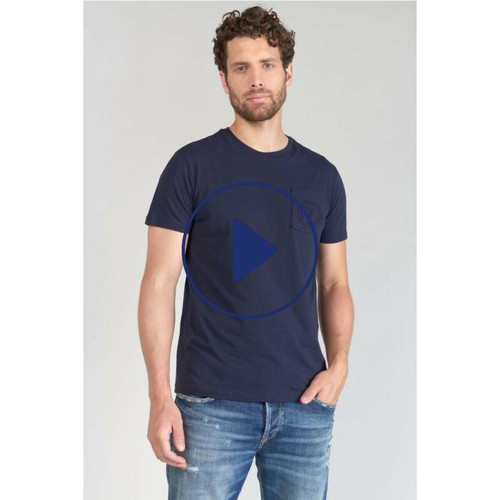 T-shirt Paia bleu nuit en coton Le Temps des Cerises