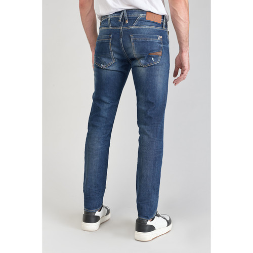 Jeans ajusté stretch 700/11, longueur 34 bleu en coton Walt Jean homme