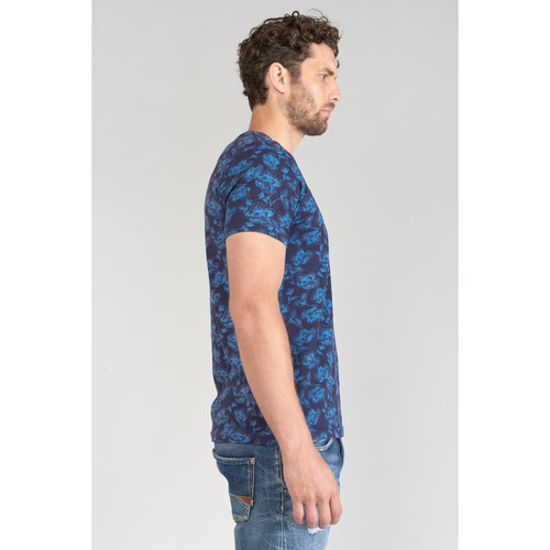 Tee-hirt CONIT bleu en coton T-shirt / Polo homme