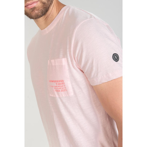Tee-Shirt BREZO rose en coton T-shirt / Polo homme