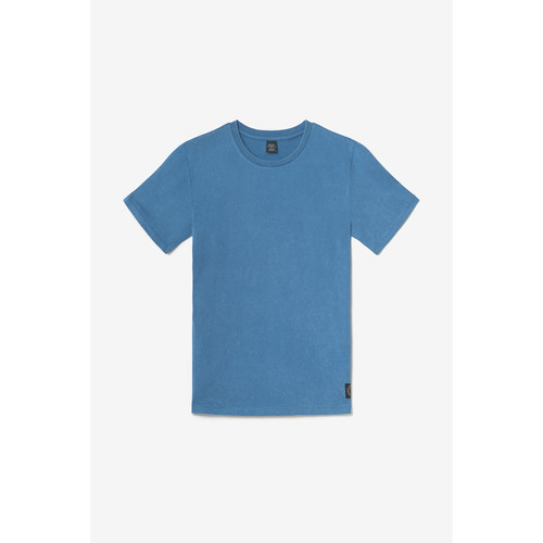 T-shirt Brown bleu délavé en coton Le Temps des Cerises