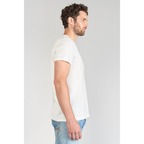 Tee-Shirt IAN blanc en coton T-shirt / Polo homme