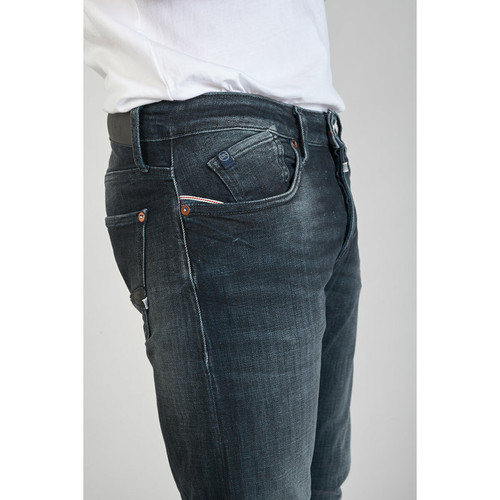 Jeans ajusté stretch 700/11, longueur 34 noir en coton Marc Jean homme