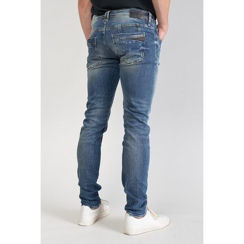 Jeans ajusté stretch 700/11, longueur 34 bleu en coton Thad Jean homme