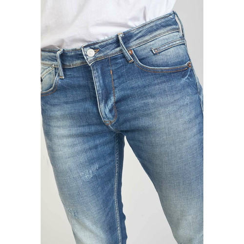 Jeans skinny POWER, 7/8ème bleu en coton Sean Le Temps des Cerises