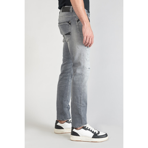 Jeans ajusté stretch 700/11, longueur 34 gris en coton Jean homme