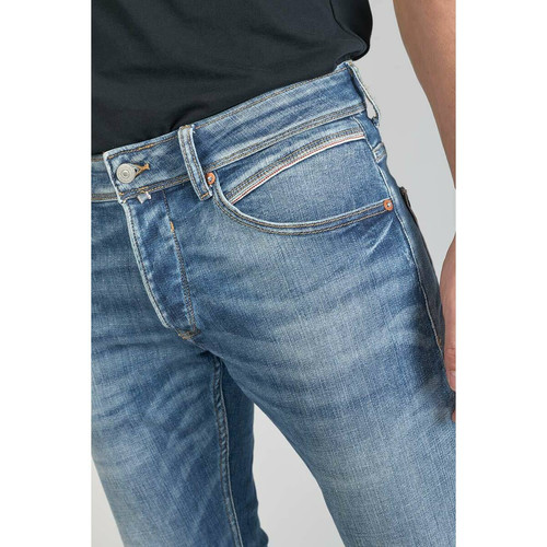 Jeans ajusté stretch 700/11, longueur 34 bleu en coton Scott Jean homme