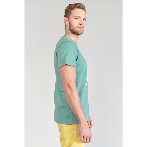 Tee-Shirt WITEK vert en coton T-shirt / Polo homme