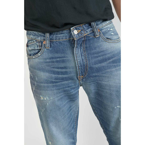 Jeans regular, droit 700/20 regular, longueur 34 bleu en coton Milo Le Temps des Cerises LES ESSENTIELS HOMME