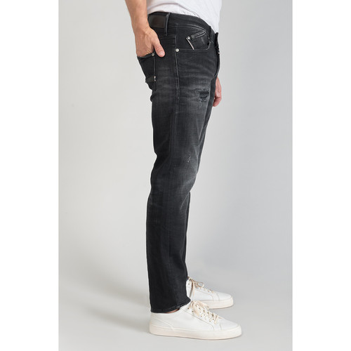 Jeans ajusté stretch 700/11, longueur 34 noir en coton Jose Jean homme
