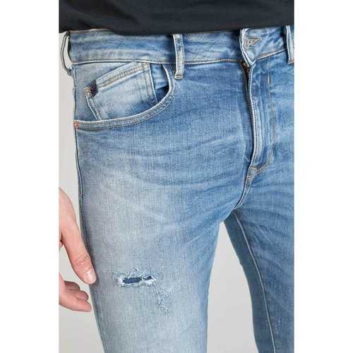 Jeans skinny POWER, 7/8ème bleu en coton Grant Le Temps des Cerises
