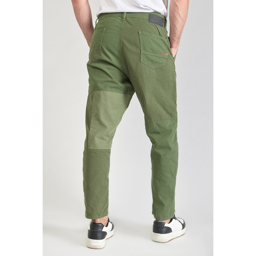 Pantalon loose, large MISTER vert en coton Pantalon homme