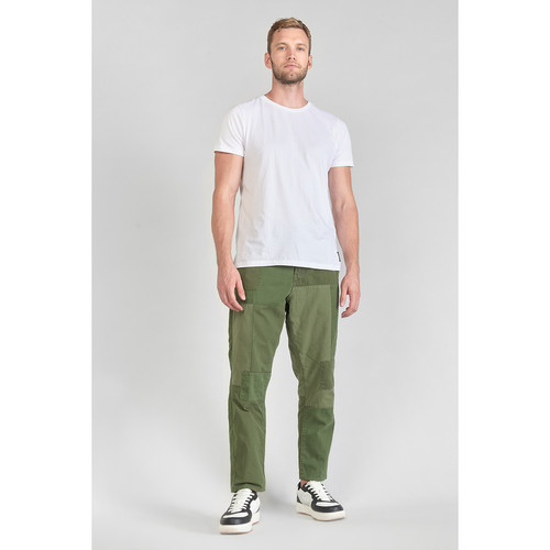 Pantalon loose, large MISTER vert en coton Le Temps des Cerises