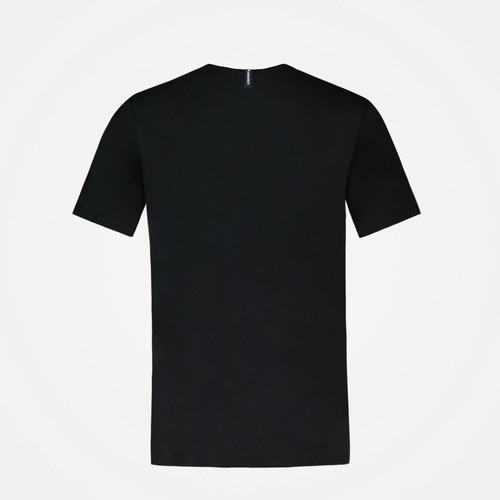 T-shirt ESS SS N°4 M Noir en coton Le coq sportif
