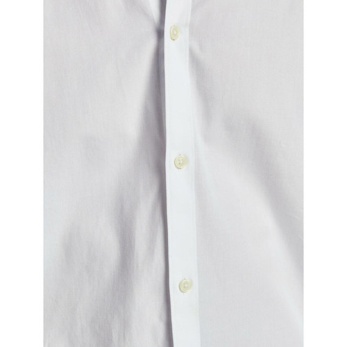 Chemise habillée Slim Fit Col chemise Manches longues Blanc en coton Jack & Jones LES ESSENTIELS HOMME