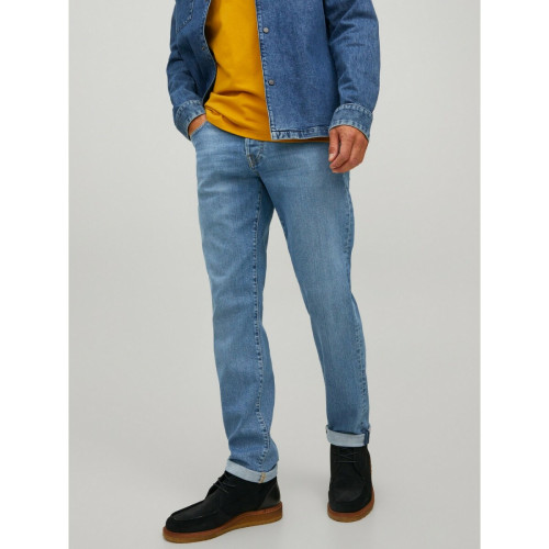 Jack & Jones - Jean coupe confort Comfort Fit Bleu en coton Lance - Vêtement homme