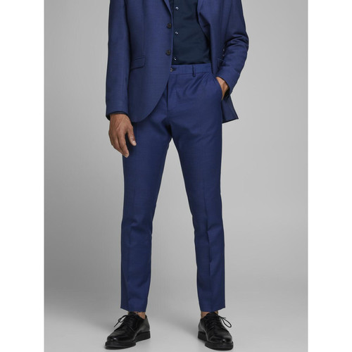 Jack & Jones - Pantalon habillé Super Slim Fit Bleu Marine Flynn - Sélection mode & déco Saint Valentin