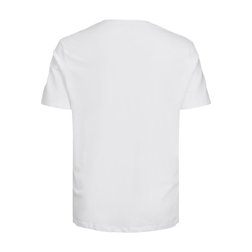 T-shirt Regular Fit Col rond Manches courtes Blanc en coton Yann Jack & Jones