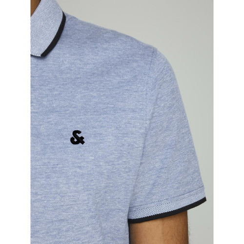 Polo Slim Fit Polo Manches courtes Bleu Marine en coton Ray T-shirt / Polo homme