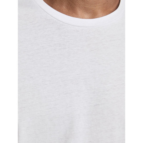 T-shirt Standard Fit Col rond Manches courtes Blanc en coton Grant T-shirt / Polo homme