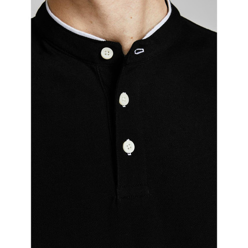 Polo Slim Fit Polo Manches courtes Noir en coton Max T-shirt / Polo homme