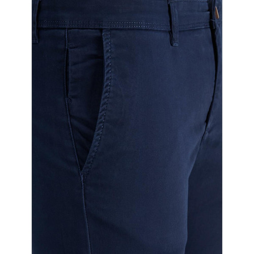 Jack & Jones - Pantalon chino Slim Fit Bleu Marine en coton Rory - Toute la mode