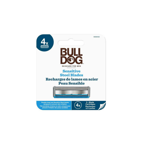 Pack 4 Recharges De Lames Sensitive Bulldog  Bulldog Beauté