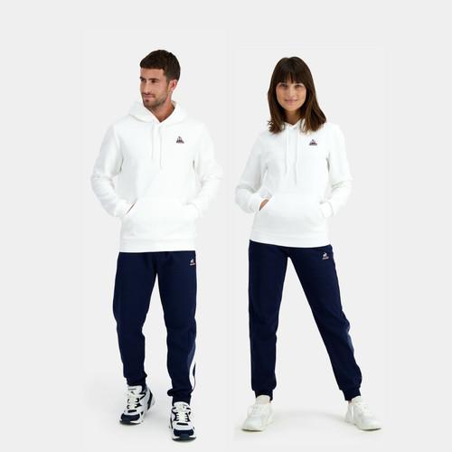 Le coq sportif - Sweat à capuche Mixte SAISON 1 N°1 M new optical white - Vêtement de sport  homme
