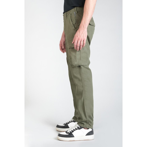 Pantalon cargo pour homme Sami vert en coton Pantalon homme