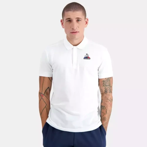 Le coq sportif - Polo ESS SS N°2 M Blanc - t shirts blancs homme