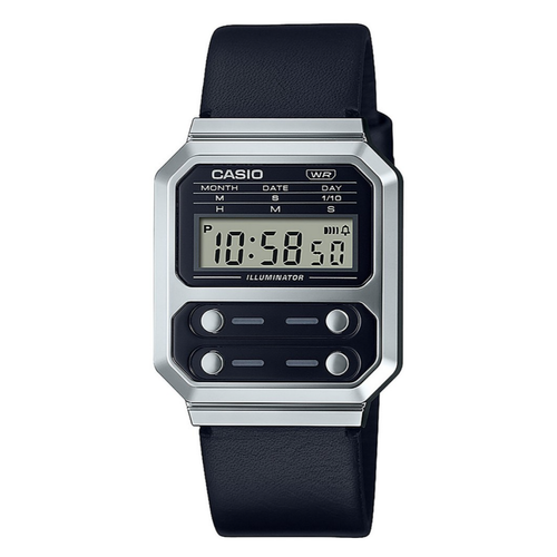 Casio - Montre pour homme avec bracelet en cuir noir - Toutes les montres