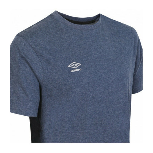 Tee-shirt Homme SB NET S LG T A bleu marine en coton Umbro