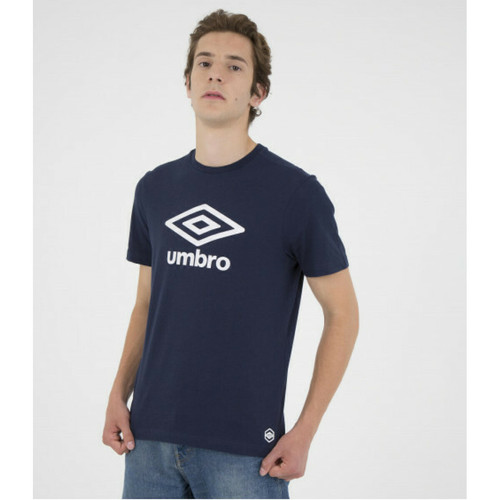 Umbro - Tee-shirt pour homme en coton bleu marine - Toute la mode