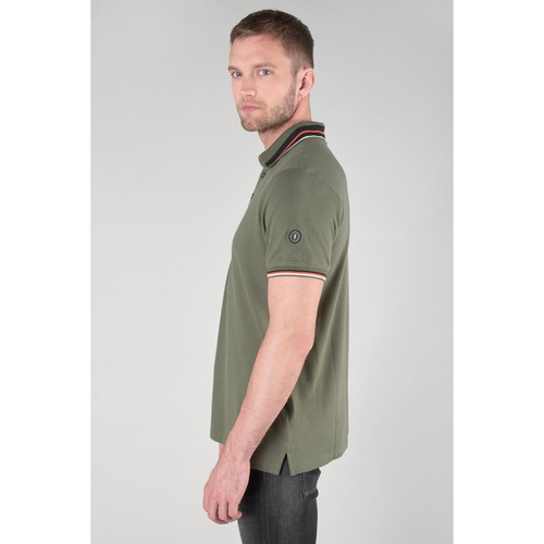 Polo AREL vert en coton T-shirt / Polo homme