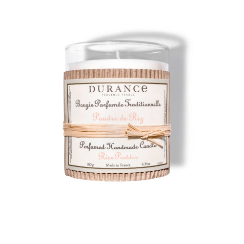 Durance - Bougie parfumée traditionnelle Poudre de Riz - Durance - Bougies et parfums d'intérieur
