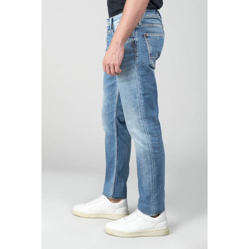 Jeans ajusté 600/17, longueur 34 bleu en coton Ilan Jean homme